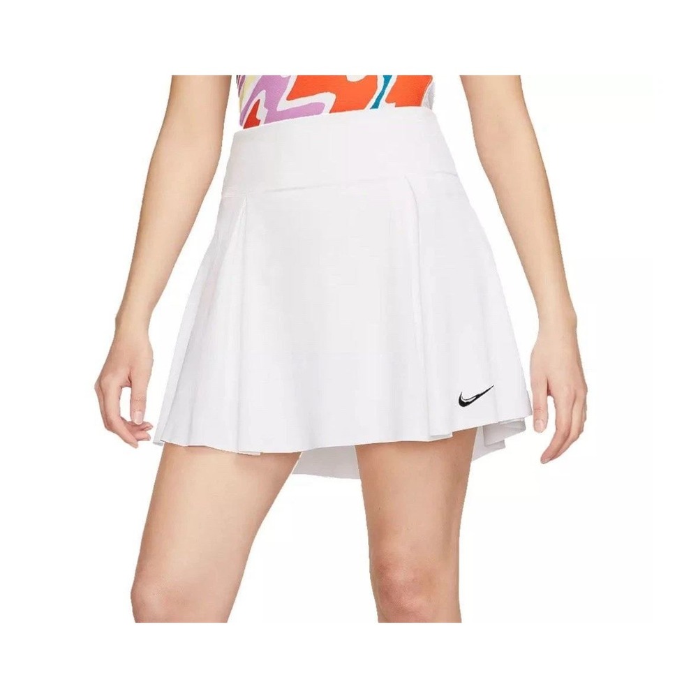 Nike Golf Skort Womens M White Active Tennis Skirt Back Pocket Pleated